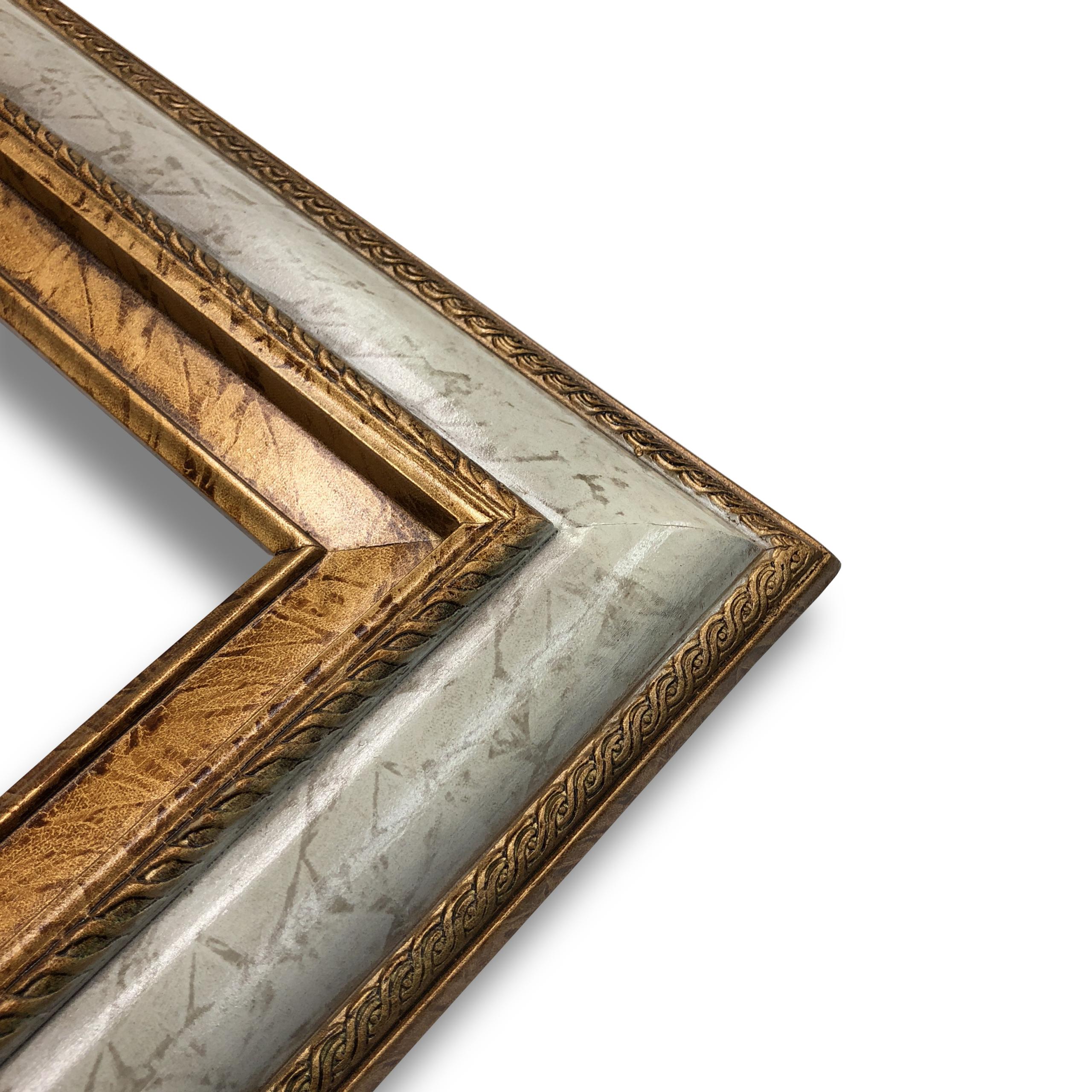Econo Frame Tuscan White Marble with Wood Liner - 16" x 20"