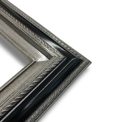 Econo Frame Tuscan Black Silver with Wood Liner - 20" x 30"