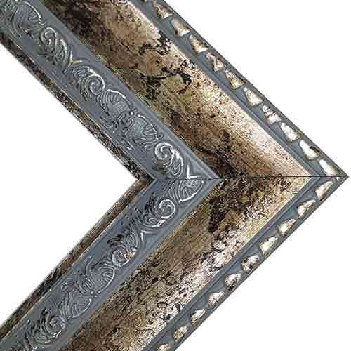 Series 010-148 Warm Antique Silver Narrow Ornate Frame  16"x20"