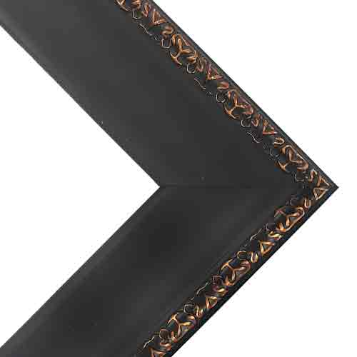 Good Morning Series Matt Black with Gold Frame - 16" x 20"