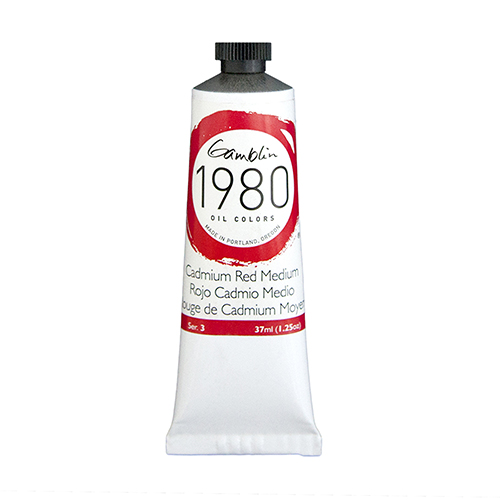 Gamblin 1980 Oil Colors  (1.25oz/37ml) Cadmium Red Medium