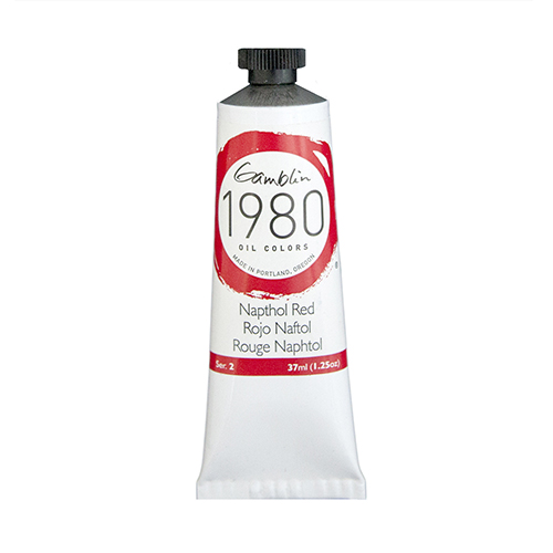 Gamblin 1980 Oil Colors  (1.25oz/37ml) Napthol Red