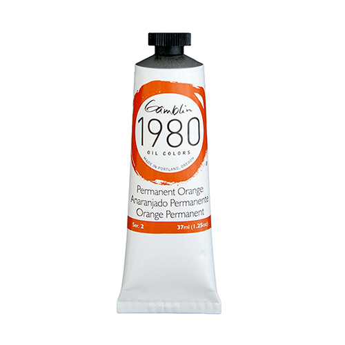 Gamblin 1980 Oil Colors  (1.25oz/37ml) Permanent Orange