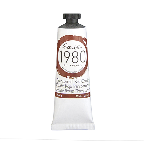 Gamblin 1980 Oil Colors  (1.25oz/37ml) Transparent Red Oxide