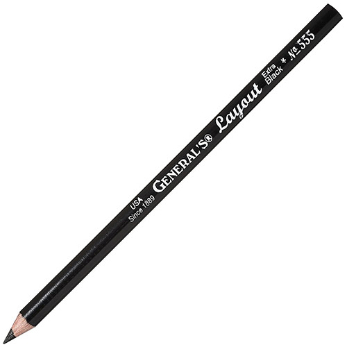 General's Layout Pencil - Extra Black