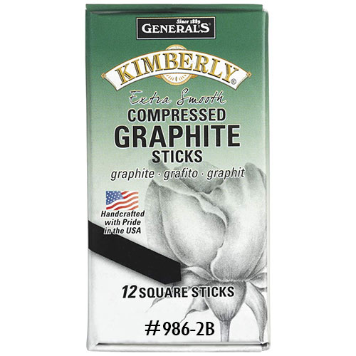 General's Kimberly Compressed Graphite Sticks - (6 Pack) 2B