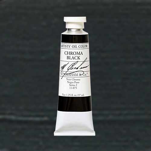 M. Graham & Co. Oil Paint - (1.25oz/37ml) Chroma Black