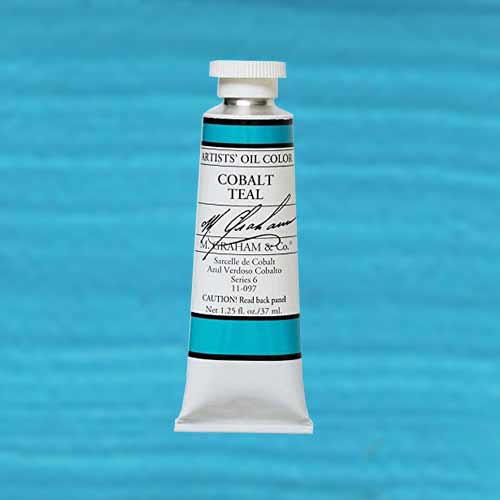 M. Graham & Co. Oil Paint - (1.25oz/37ml) Cobalt Teal