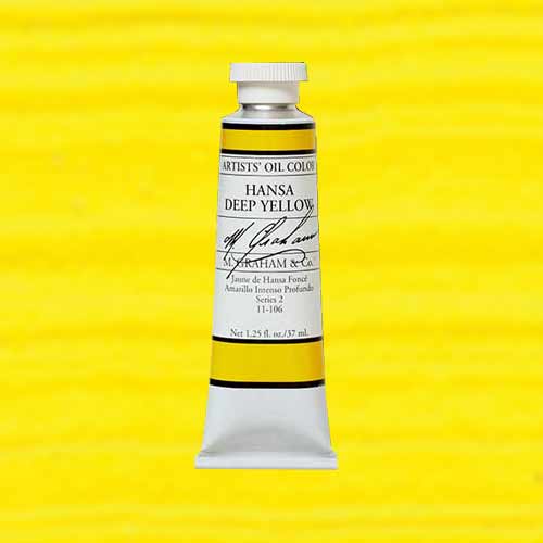 M. Graham & Co. Oil Paint - (1.25oz/37ml) Hansa Deep Yellow