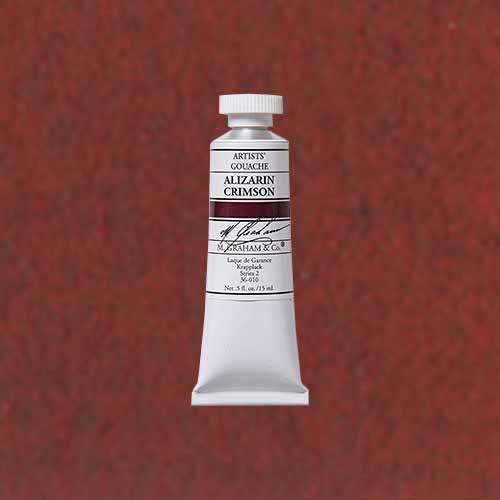M. Graham & Co. Gouache Paint  (0.5oz/15ml) Alizarin Crimson