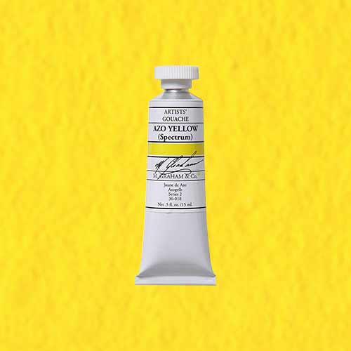 M. Graham & Co. Gouache Paint  (0.5oz/15ml) Azo Yellow