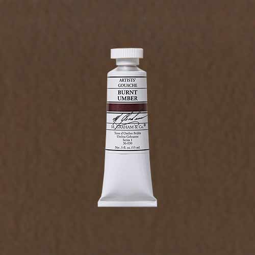 M. Graham & Co. Gouache Paint  (0.5oz/15ml) Burnt Umber