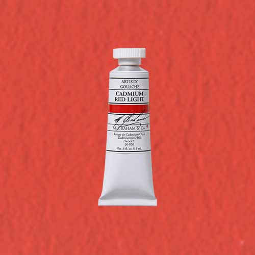 M. Graham & Co. Gouache Paint  (0.5oz/15ml) Cadmium Red Light