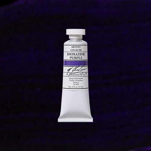 M. Graham & Co. Gouache Paint  (0.5oz/15ml) Dioxazine Purple