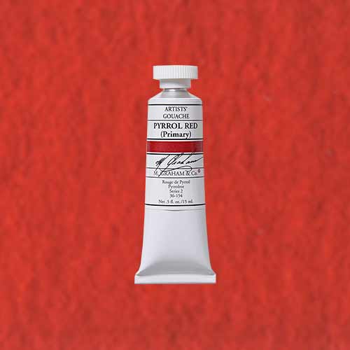 M. Graham & Co. Gouache Paint  (0.5oz/15ml) Pyrrole Red