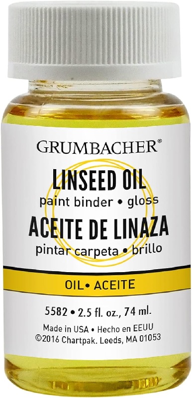 Grumbacher Linseed Oil - (2.5oz/74ml)