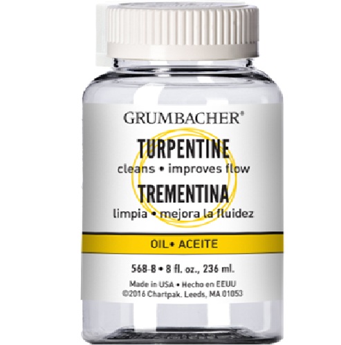 Grumbacher Turpentine - (8oz/237ml)  568-8
