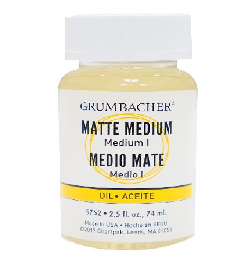 Grumbacher Matte Oil Painting Medium I - (2.5oz/74ml)  575-2