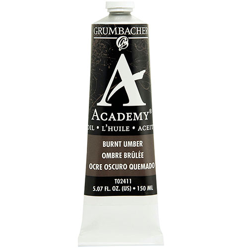 Grumbacher Academy Oil Paint - (5oz/150ml) Burnt Umber