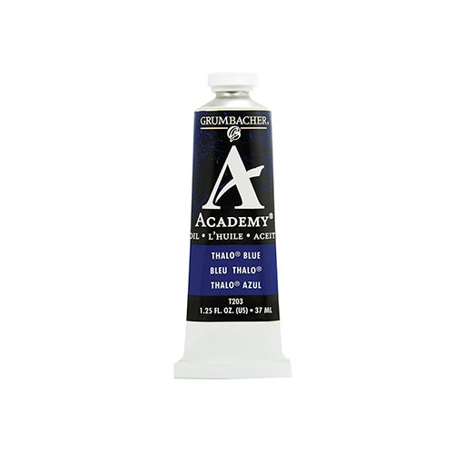 Grumbacher Academy Oil Paint - (1.25oz/37ml) Thalo Blue