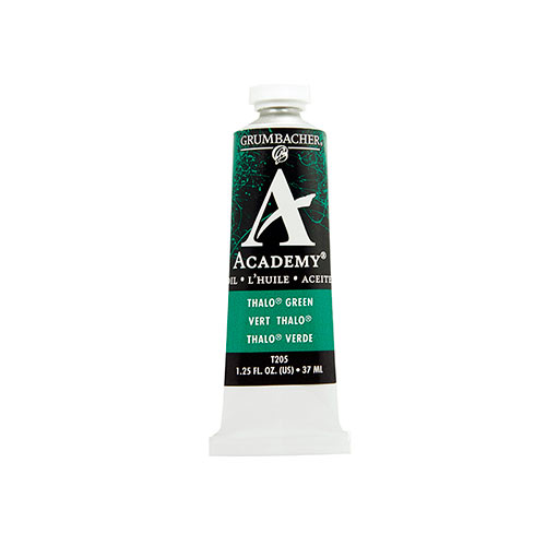 Grumbacher Academy Oil Paint - (1.25oz/37ml) Thalo Green (Blue Shade)