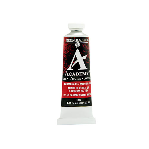 Grumbacher Academy Oil Paint - (1.25oz/37ml) Cadmium Red Medium Hue