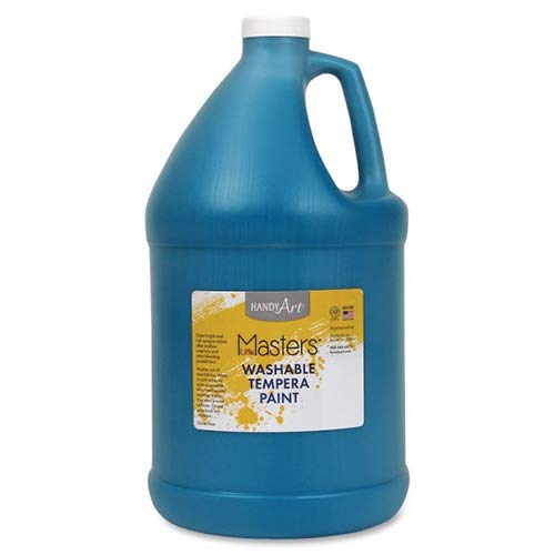 Handy Art Little Masters Washable Tempera Paint - (1 Gallon) Turquoise