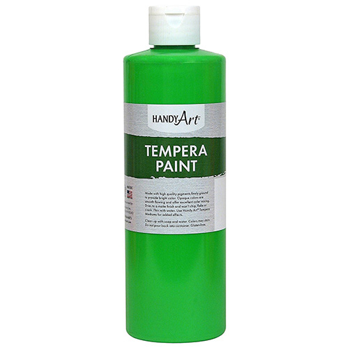 Handy Art Tempera Paint - (16oz/473ml) Fluorescent Green