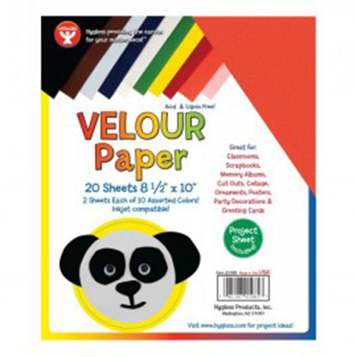 Hygloss Green Velour Paper 20"x26"