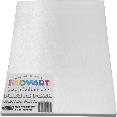 Inovart Presto Foam Printing Plates 9" x12"- 12pkg