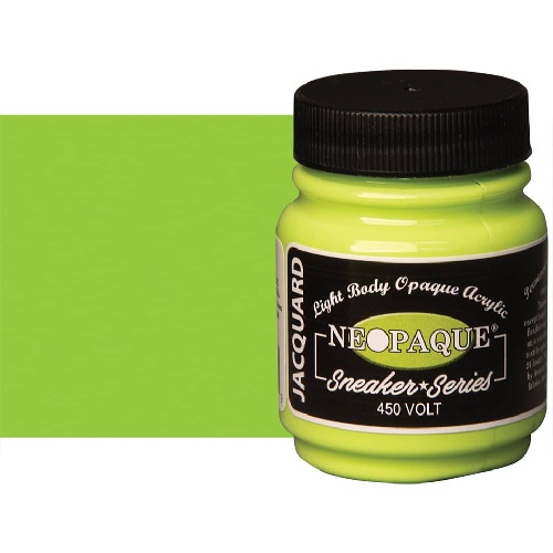 Jacquard Neopaque Fabric Paint- (2.25oz/70ml) Volt 1450