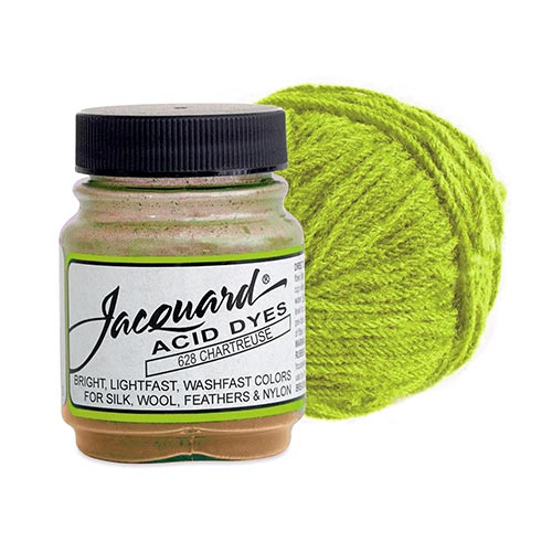 Jacquard Acid Dyes for Protein and Synthetic Fibers - (.5oz) Chartreuse