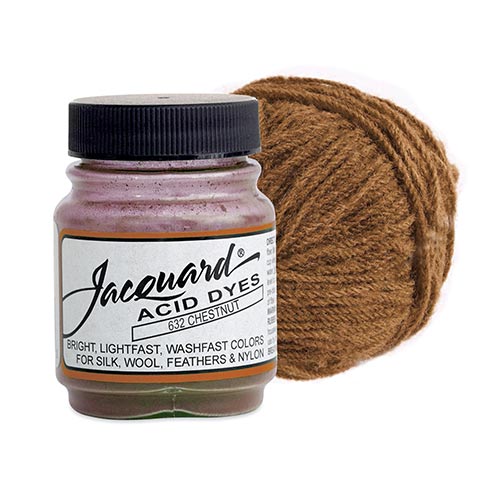 Jacquard Acid Dyes for Protein and Synthetic Fibers - (.5oz) Chestnut