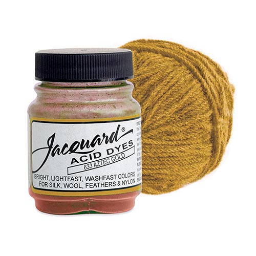 Jacquard Acid Dyes for Protein and Synthetic Fibers - (.5oz) Aztec Gold