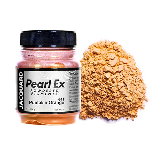 Jacquard Pearl Ex Metallic Powdered Pigments - (21g) Pumpkin Orange