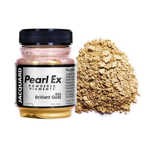 Jacquard Pearl Ex Metallic Powdered Pigments - (21g) Brilliant Gold