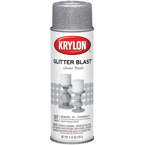 Krylon Glitter Blast Spray - (5.75oz/163g) Silver Flash