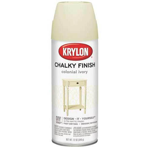 Krylon Chalky Finish Spray Paint - (12 Oz) Colonial Ivory