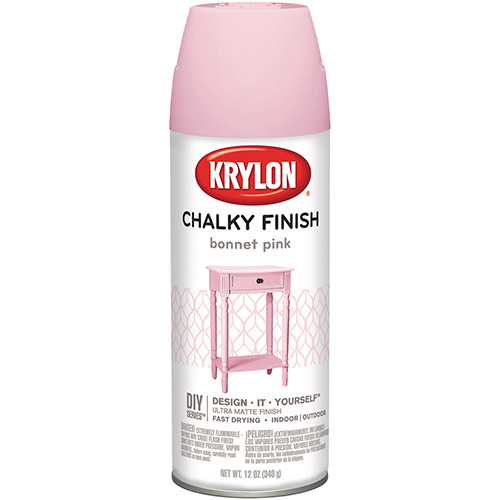 Krylon Chalky Finish Spray Paint - (12 Oz) Bonnet Pink