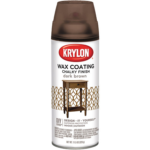 Krylon Chalky Finish Wax Coating - (12 Oz) Dark Brown