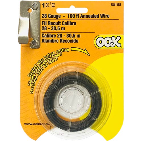 Ook Hobby Wire - (100ft) Annealed (Black), 28 Gauge