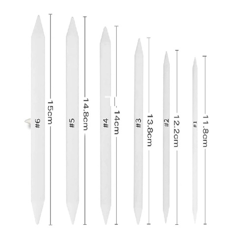 Pacific Arc Blending Stomps Size #1,#2,#3,#4,#5, & #6 - (6 Pack)