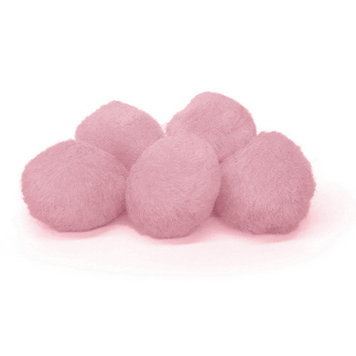 Pepperell Crafts Pom Poms 1?  (100 Pieces) Pink