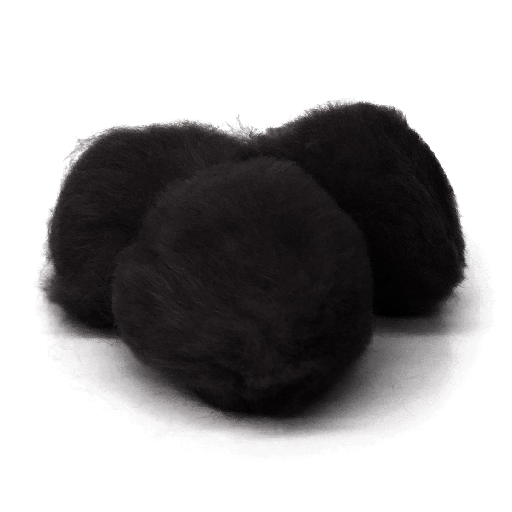 Pepperell Crafts Pom Poms 2" - (25 Pieces) Black