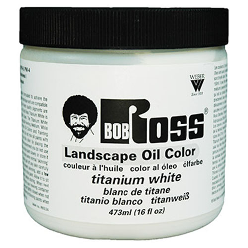 Bob Ross Landscape Oil Color  (16oz/473ml) Titanium White