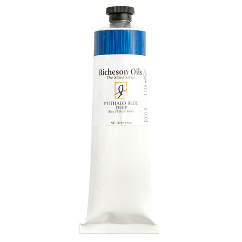 Richeson Shiva Series Oil Paint - (5oz/150ml) Phthalo Blue Deep