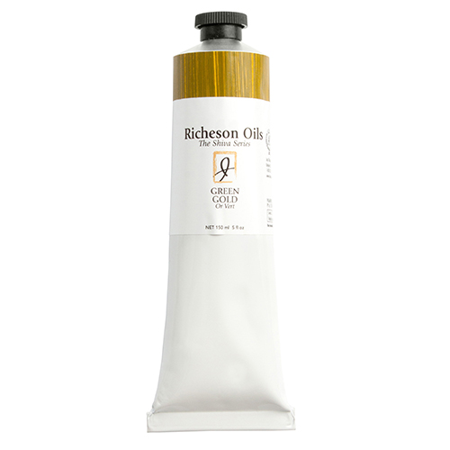 Richeson Shiva Series Oil Paint - (5oz/150ml) Green Gold