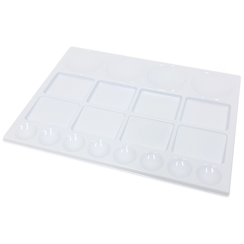 Jack Richeson Plastic Paint Palette Tray 10" x 13" - 20 Well  400205