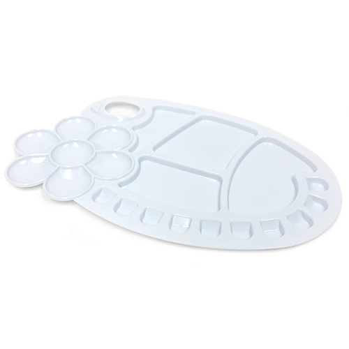 Jack Richeson Plastic Paint Palette - 21 Well Flower & Hole  400246