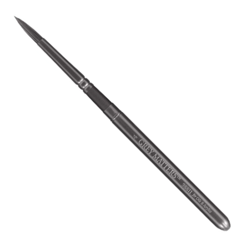 Richeson Grey Matters Pocket Brush for Oil & Acrylic - #4 Round